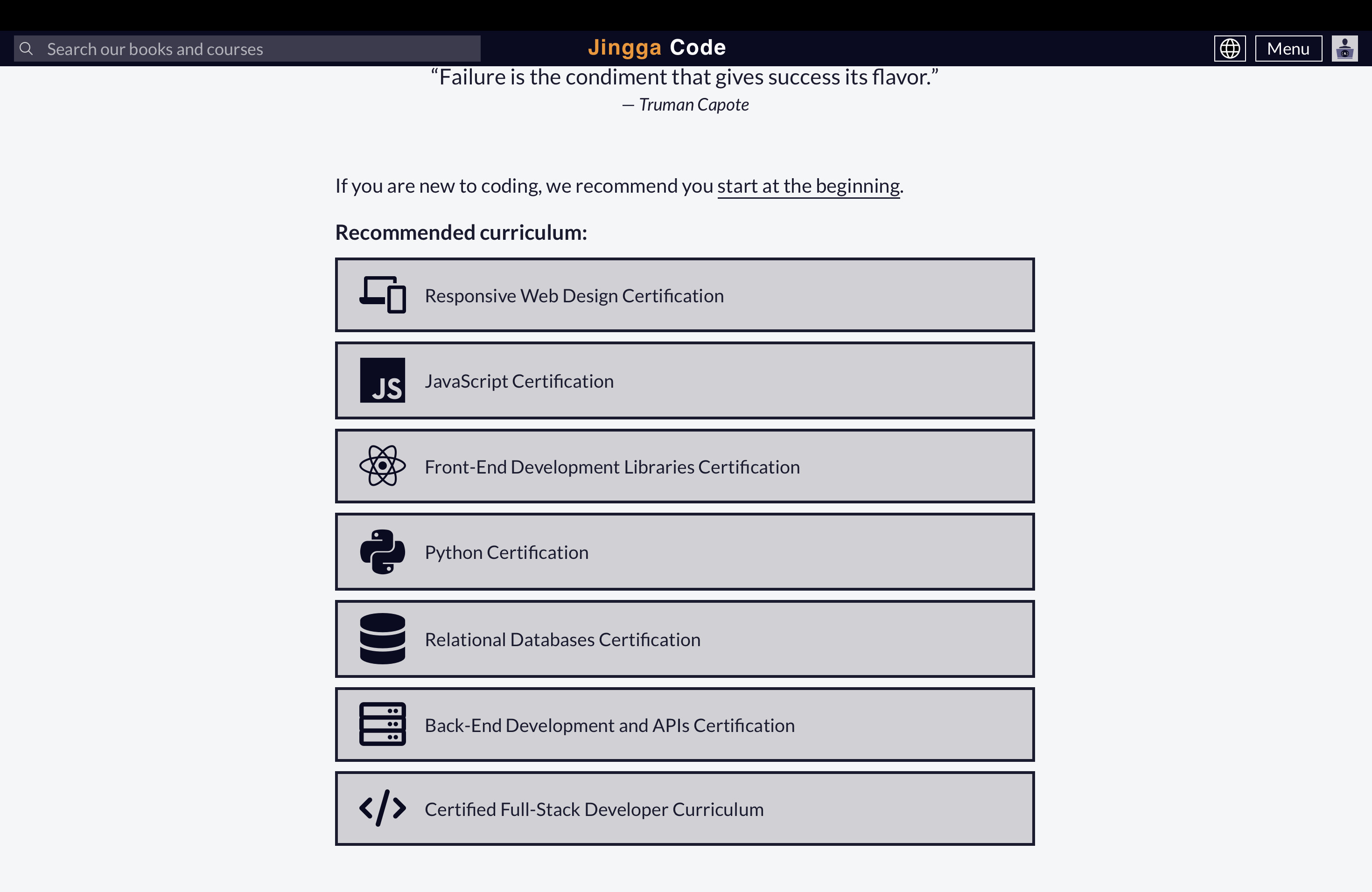Daftar 7 alur jalur sertifikasi pemrograman pada platform Jingga Code SMKN 1 Rongga